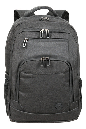 Mochila Gremond Urbana Portanotebook Impermeable Reforzada U Negro Lisa