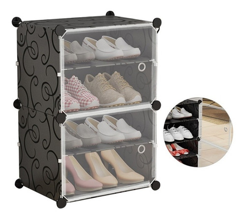 Organizador De Zapatos 8 Módulos Dormitorio Estante Ropa