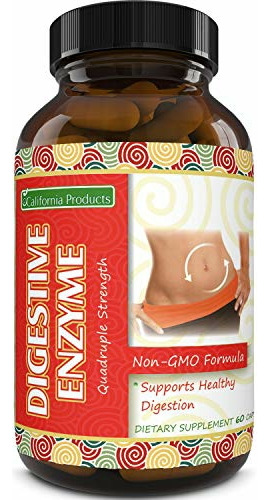 Enzimas Digestivas Enzyme California (pacreatin) 60cps