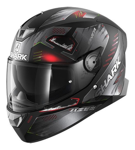 Capacete para moto  integral Shark  Skwal 2  black, anthracite e red venger mat tamanho P 