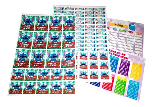 Etiquetas Escolares Personalizadas Utiles Colegio Stickers