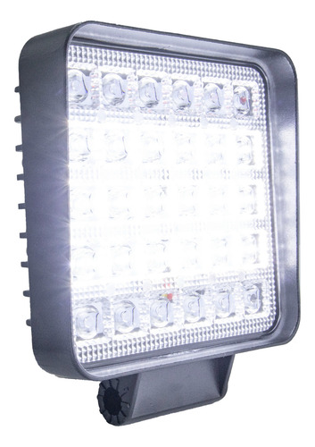 Faros Cuadrado 30 Hiper Led 3 Colores Blanco Azul Y Rojo 2pz
