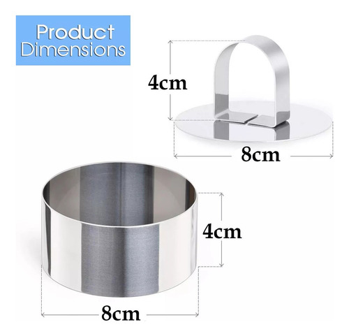 5 Formas De Molde De Anillo Pastel Mousse De Acero Inoxidabl