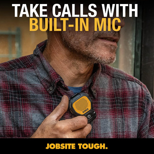 Alto-falante Bluetooth Vestível Dewalt Jobsite Pro Resistent