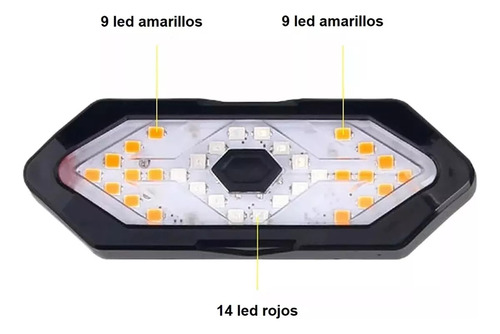 Foco Bicicleta Luz Intermitente Bicicleta Luz Led Bicicleta Trasero Señalizador Direccional De Giros Luz Potente Trasera Para Bici Luz Señalización Bike Inhalamb Arcashopping