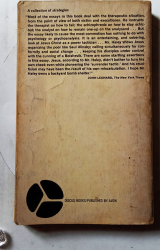 The Power Tactics Of Jesus Christ - Jay Haley 1972 - Ingles (Usado)