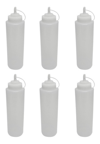 Kit Com 6 Bisnagas Plásticas De 1 Litro Frigopro