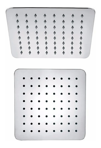 Ducha Cuadrada 20 X 20 Acero Inox. Flor De Baño Griferia !