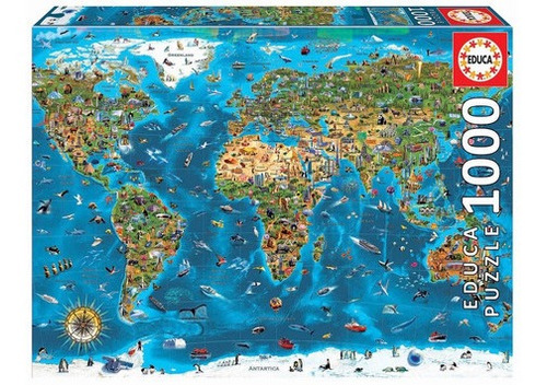 Puzzle Rompecabezas 1000 Piezas Maravillas Del Mundo Educa