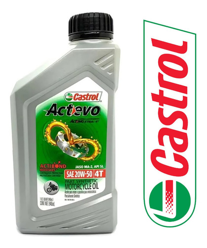 Aceite Castrol Actevo X-tra 20w50 Semi Sintetico 4t Spot