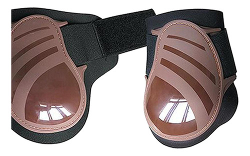 De 4 Peças De Botas Dianteiras Para Cavalos, Marrom Gg