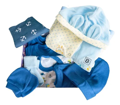 Cajita Regalo Bebé Recién Nacido Personalizado (Azul) – RegalosBaby