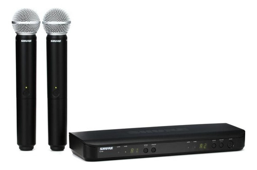 Sistema Inalambrico Shure Microfono Doble Blx288/sm58 Meses