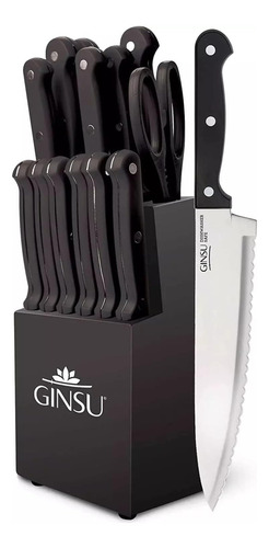 Ginsu Essential Series Juego De Cuchillos Dentados De Acero
