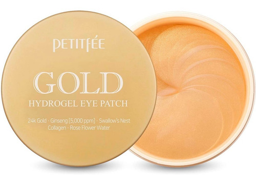 Imagen 8 de 8 de Parches Para Ojeras Coreanos Petitfée Gold Hydrogel Snail