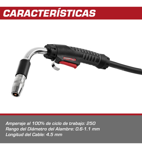 Antorcha Lincoln Electric Magnum Pro 250l K4530-2