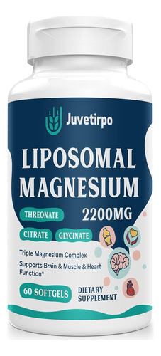 Treonato De Magnesio L-threonate Liposomal Complex 2200mg