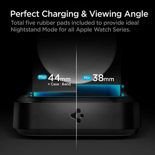 Imagen 5 de 9 de Cargador Para Apple Watch Inalambrico Spigen Arcfield Pf2002