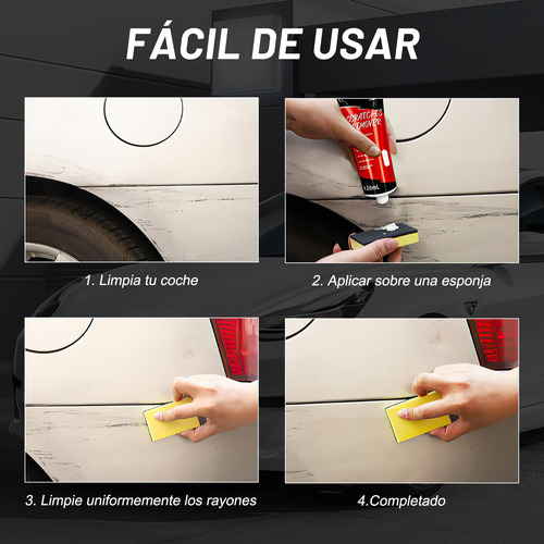 Creme De Reparo De Arranhões De Carro, Pacote Com 2, Cera