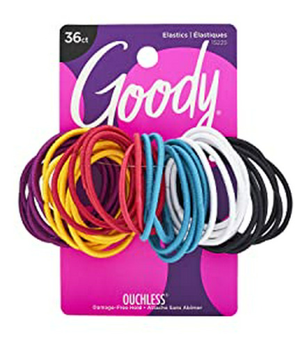 Elasticos Para Cabello Sin Metal Goody Ouchless, Brooke, 2 M