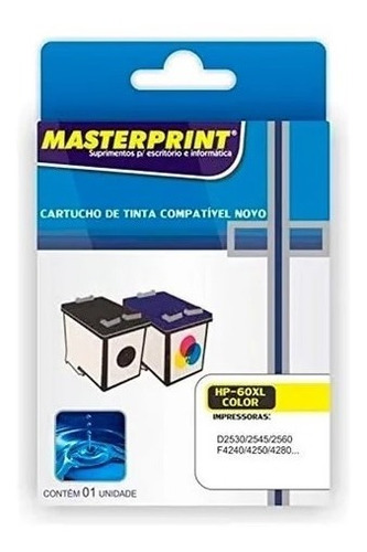 Cartucho Masterprint Hp-60xl Color