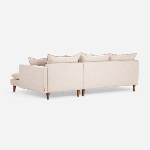 Seccional Der Dunster Blanco N Color Beige