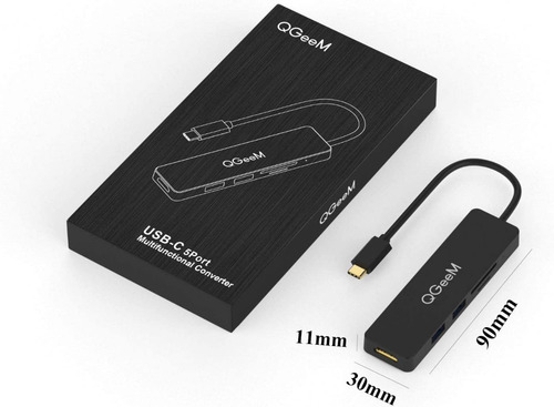 Imagen 6 de 7 de Hub Usb-c - 2 Port Usb 3.0 - Hdmi 4k 30hz Lector Sd/microsd