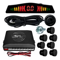 Comprar Kit Sensor De Estacionamento Ré 8 Sensores Display Colorido