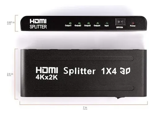 Splitter Hdmi 1x4 4k*2k 3d