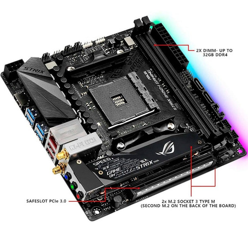Tarjeta Madre Asus Rog Strix B450-i Gaming Socket Am4 Ddr4