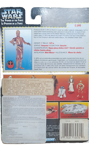 Star Wars C-3po Potf Red Card Con Autógrafo Antony Daniels