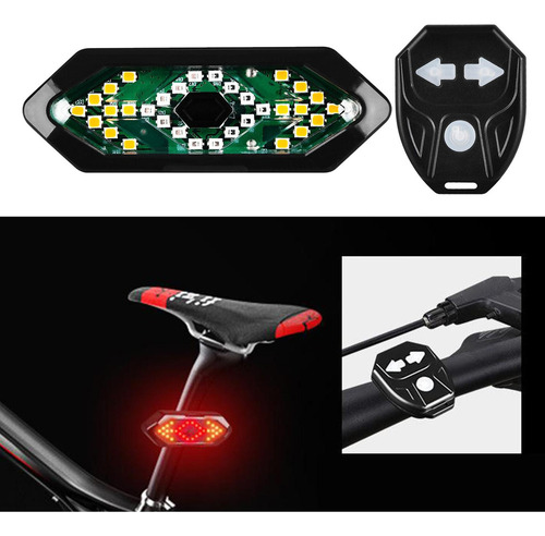 K Luz Trasera De Bicicleta Con Señales De Giro-control