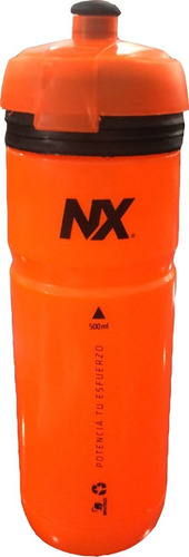 Caramañola Botella Deportiva Liquido 750 Cc Nutremax Color Naranja