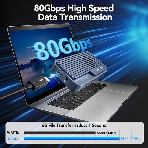 Carcasa Ssd M.2 Nvme Acasis De 80 Gbps Compatible Con Thunde