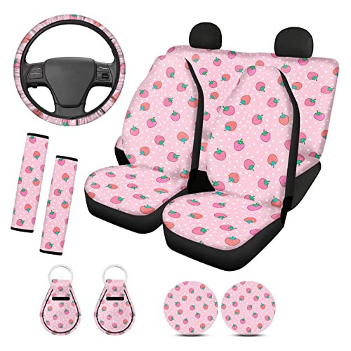 Accesorios Rosados Automóviles Mujeres, Fundas De Asie...