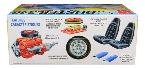 Amt Amt1118m/12 1/25 Plymouth Duster 340 Kit Ews