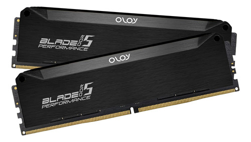 Oloy Ddr5 Ram 32 Gb (2 X 16 Gb) Hoja De Linea Capilar Negra