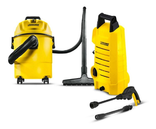 Combo Karcher Aspiradora Wd1 + Hidrolavadora K1 9.812-037.0