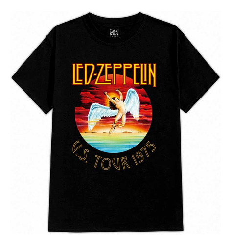Led Zeppelin 541 Us Tour 1975 Polera Dtf