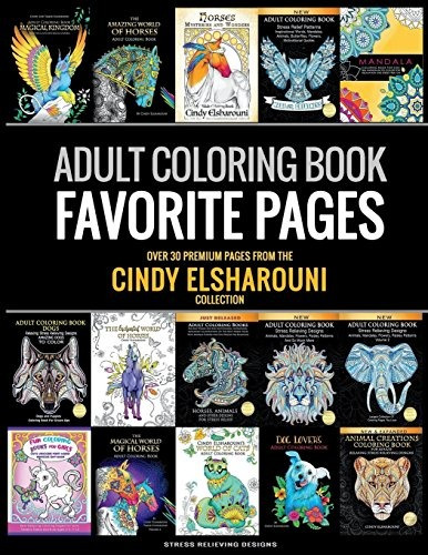 Adult Coloring Book Favorite Pages | Over 30 Premium Colorin