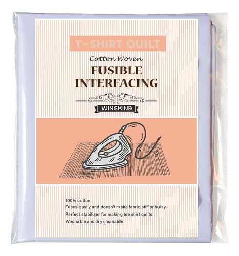 Playera Wingkind Quit Project Fusible Interfacing, Blanca (