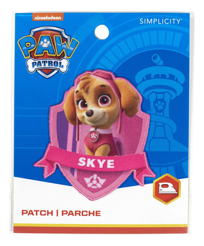 Simplicity Parche Termoadhesivo Paw Patrol Skye Para Ropa, C