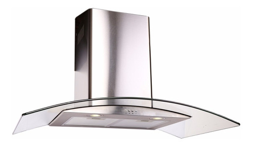 Campana Tipo Pared 20 Cristal Curvo 90cm Electrónico