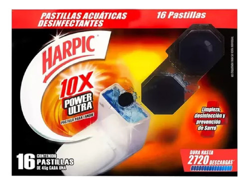 Harpic Power Ultra, Pastillas Desinfectantes Tanque 