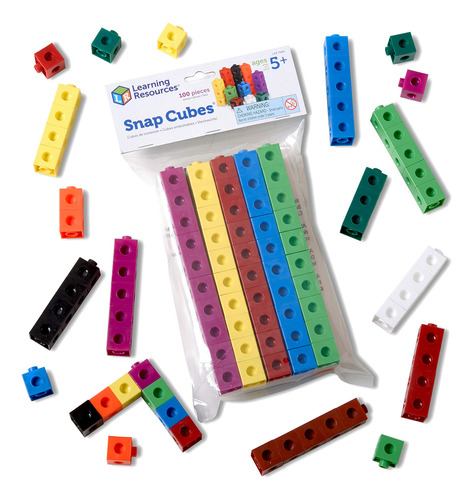 Cubos De Aprendizaje Multicolores 100 Piezas Educativas