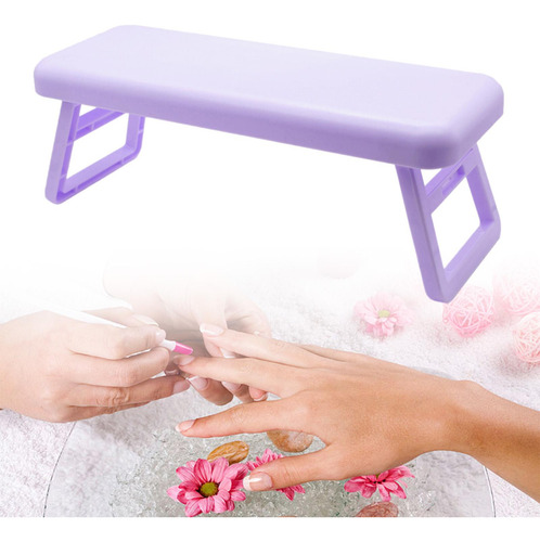 Reposabrazos Para Uñas, Manicura, Soporte Para Violeta