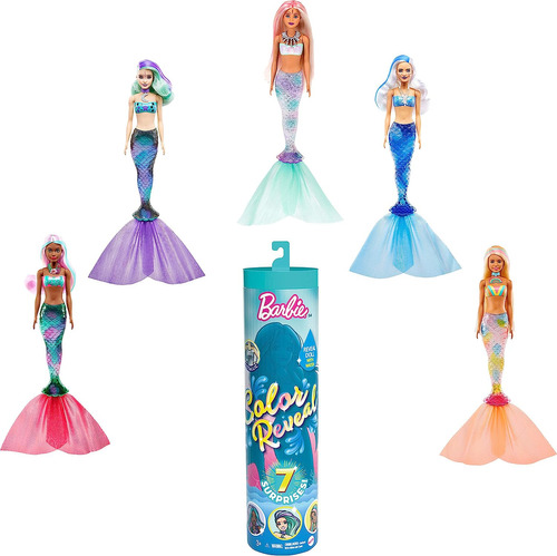 Barbie Muñeca Y Accesorios Revelación De Color 7 Sorpresas
