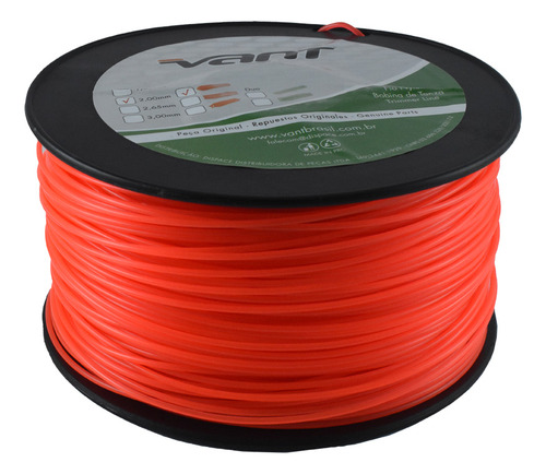 Fio Nylon Roçadeira 2mm Redondo Rolo Bobina 1kg 280mts