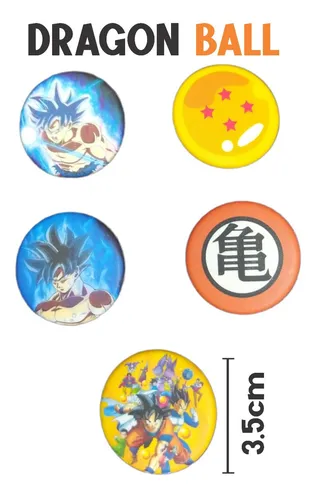 Dragon Ball Goku Esferas Pin Boton Mini Mate Dragon Ball Goku Esferas Pin Boton Mini Mate