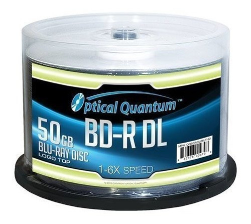 Optical Quantum 50 Gb 6x Blu-ray De Doble Capa Grabable Del 